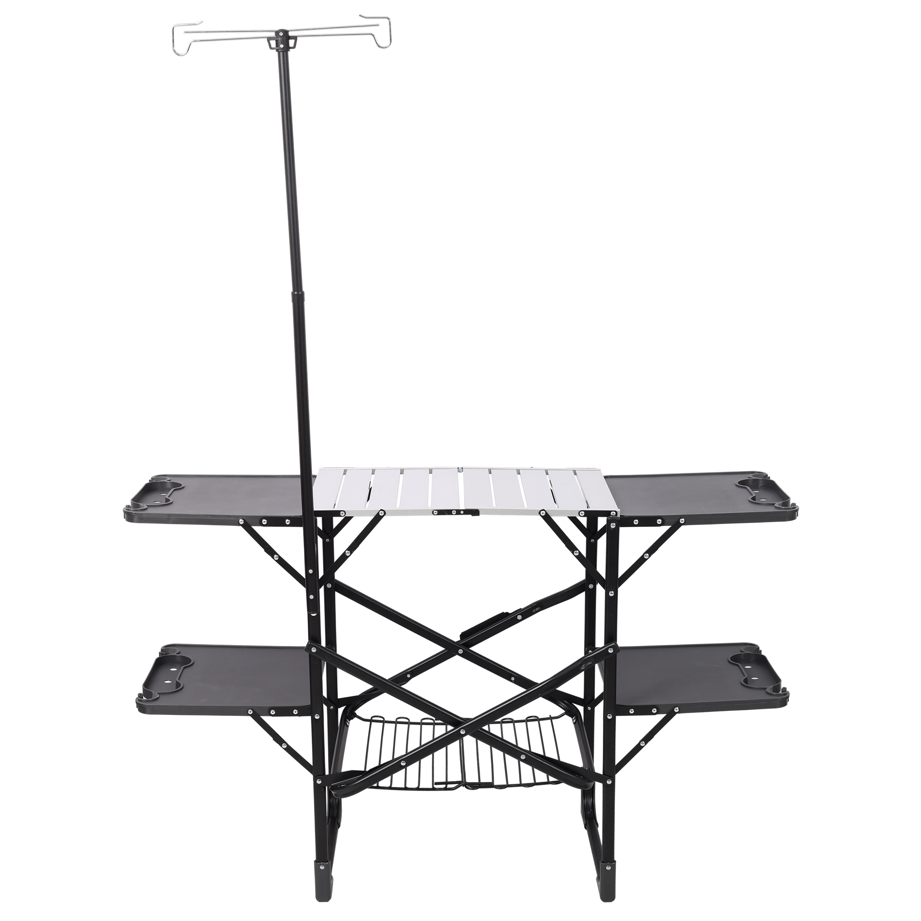 Folding Camping Kitchen Table - Portable Light Fixture