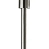 71" Silver LED Torchiere Floor Lamp with White Glass Cone Shade