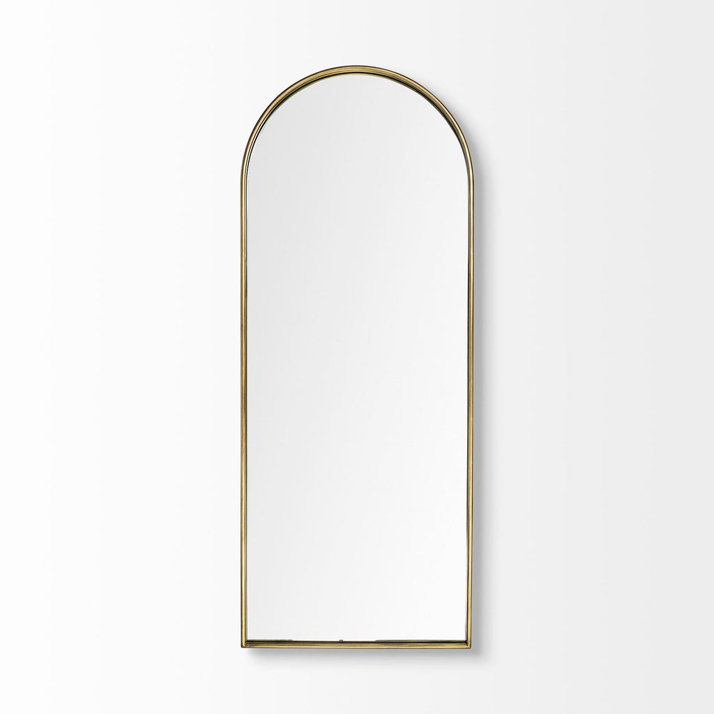 Arche 70" Gold Arch Metal Framed Mirror