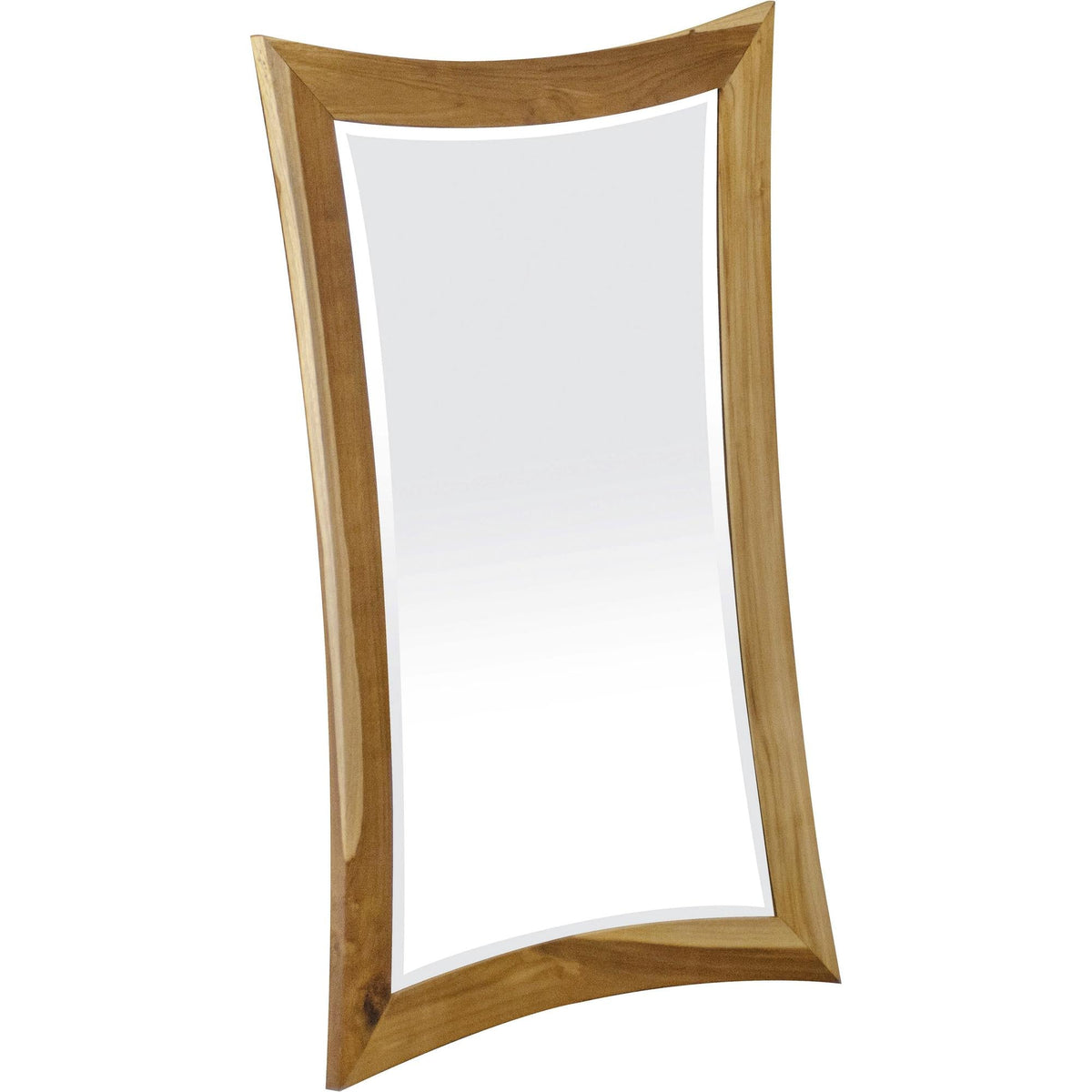 Fauve 35" Abstract Solid Wood Framed Vanity Mirror