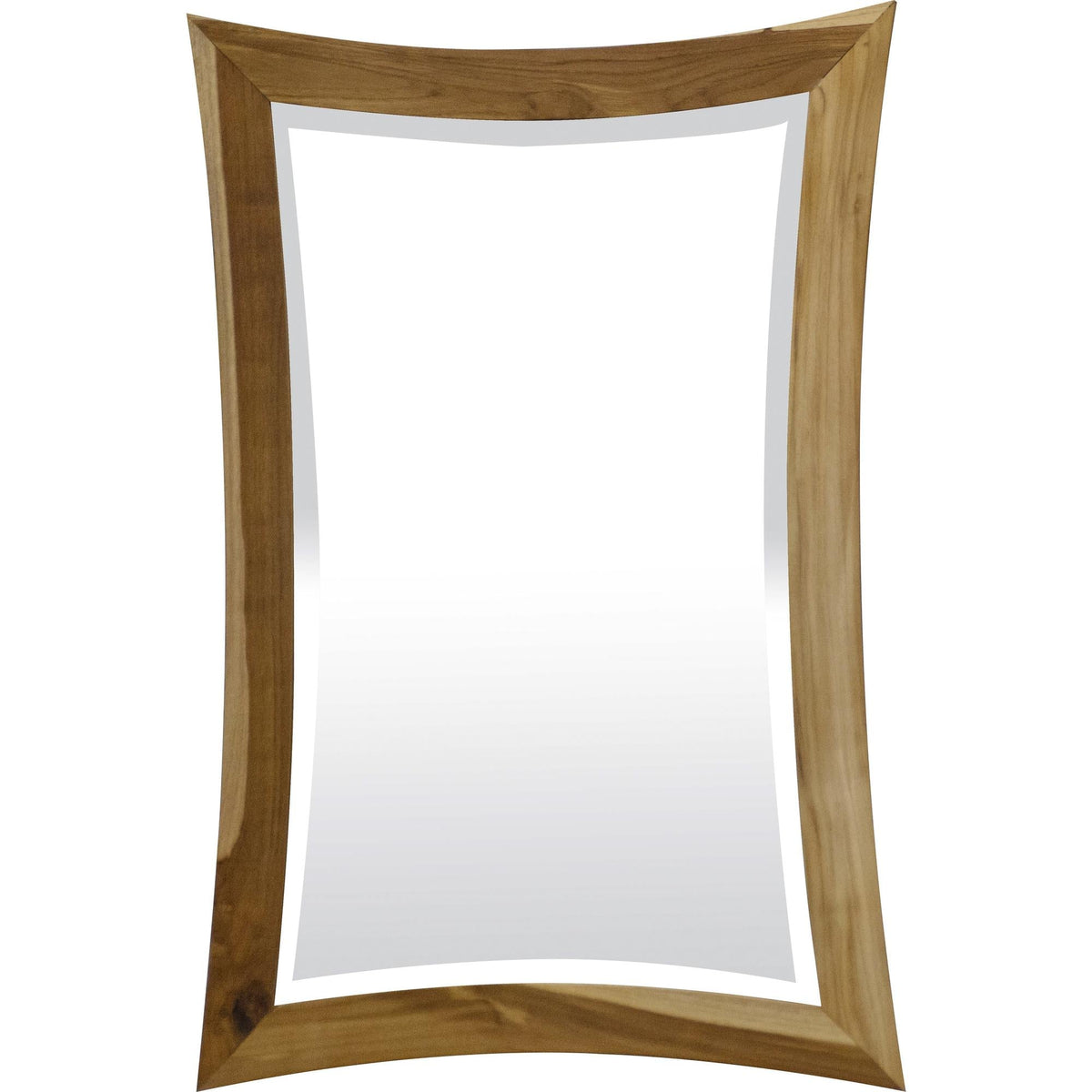 Fauve 35" Abstract Solid Wood Framed Vanity Mirror