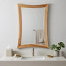 Fauve 35" Abstract Solid Wood Framed Vanity Mirror