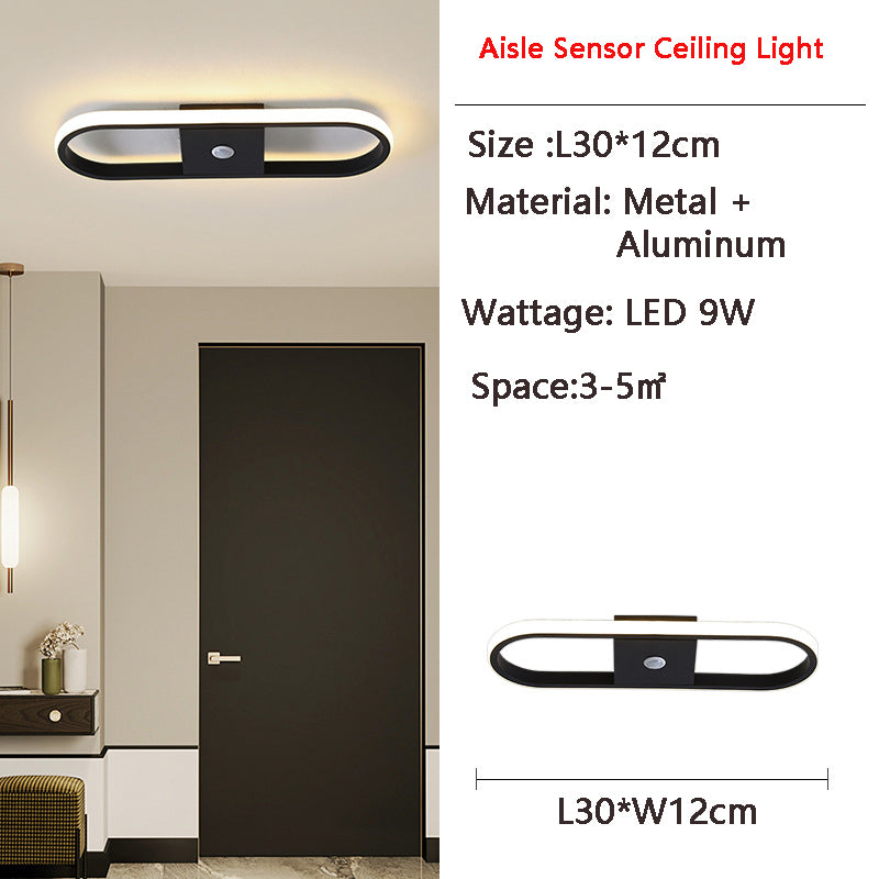 LED Flush Mount with PIR Motion Sensor