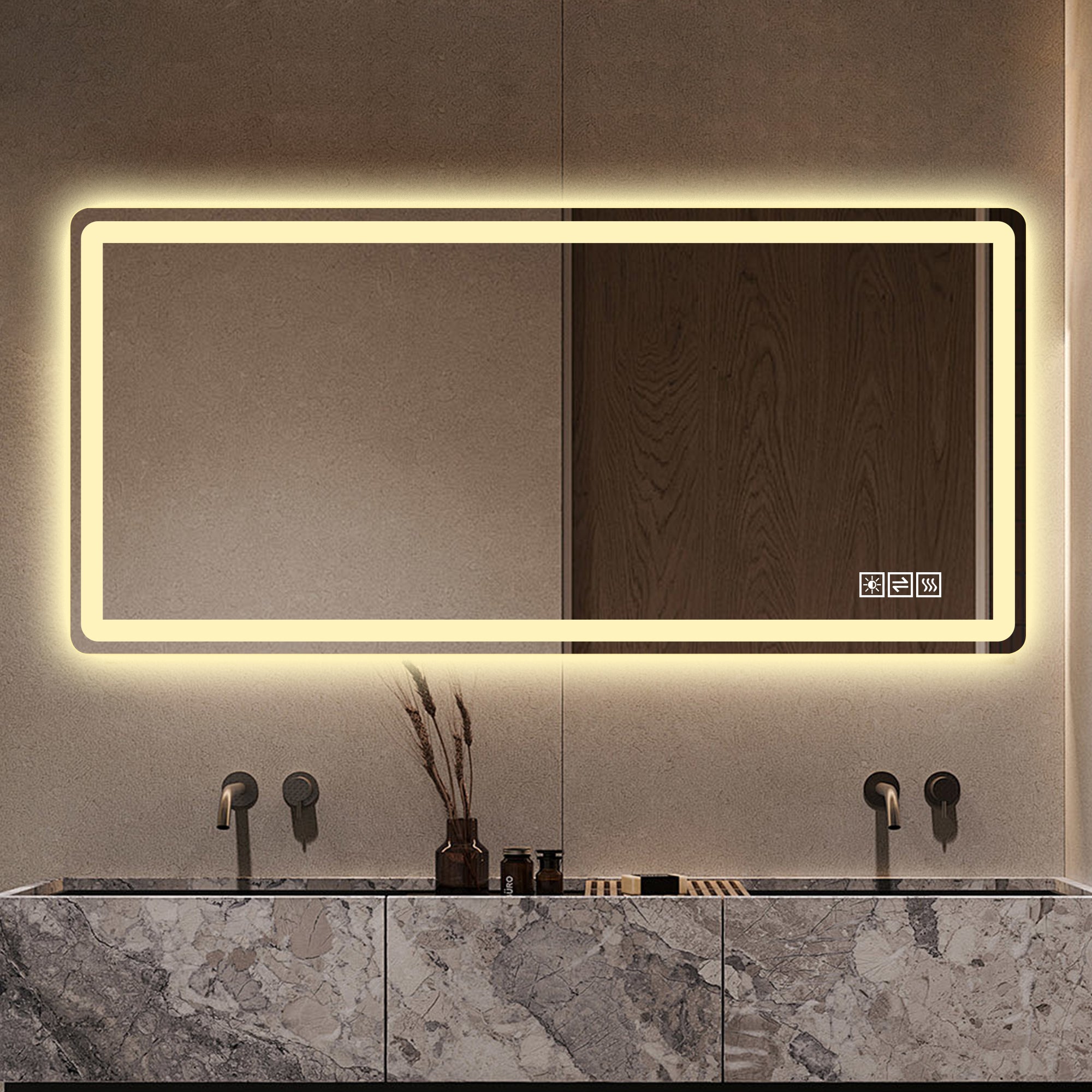 Clarity LED Vanity Mirror, Anti-Fog