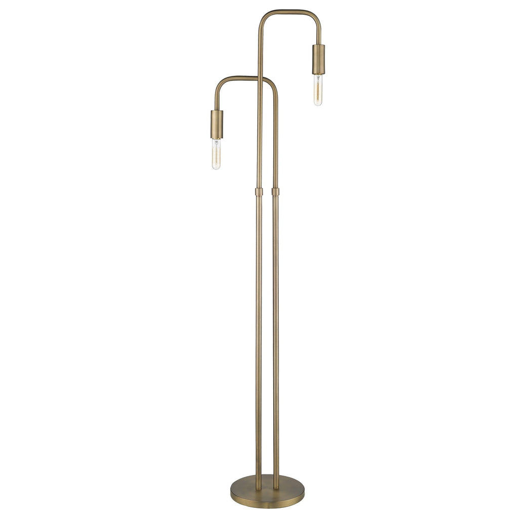 Flambeau 63" 2-Light Metal Torchiere Floor Lamp