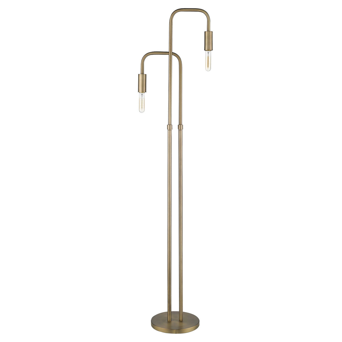 Flambeau 63" 2-Light Metal Torchiere Floor Lamp