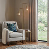 Flambeau 63" 2-Light Metal Torchiere Floor Lamp