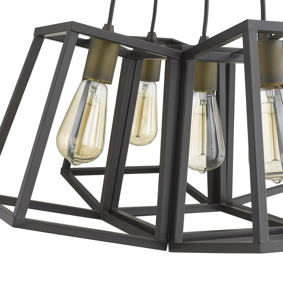 Fanal 5-Light Bronze Lantern Chandelier