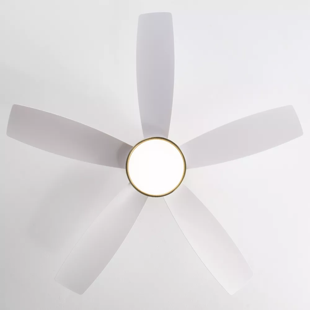 42 Inch Flush Mount Ceiling Fans with LED Light 22W and
