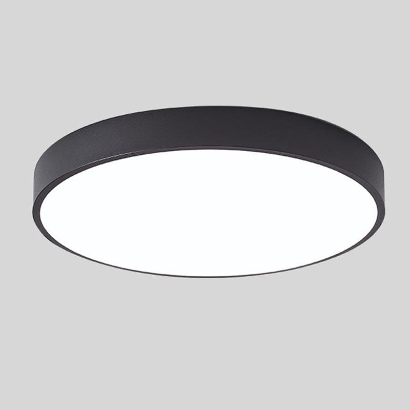 Nordic Wooden Macaron Circular Flush Mount