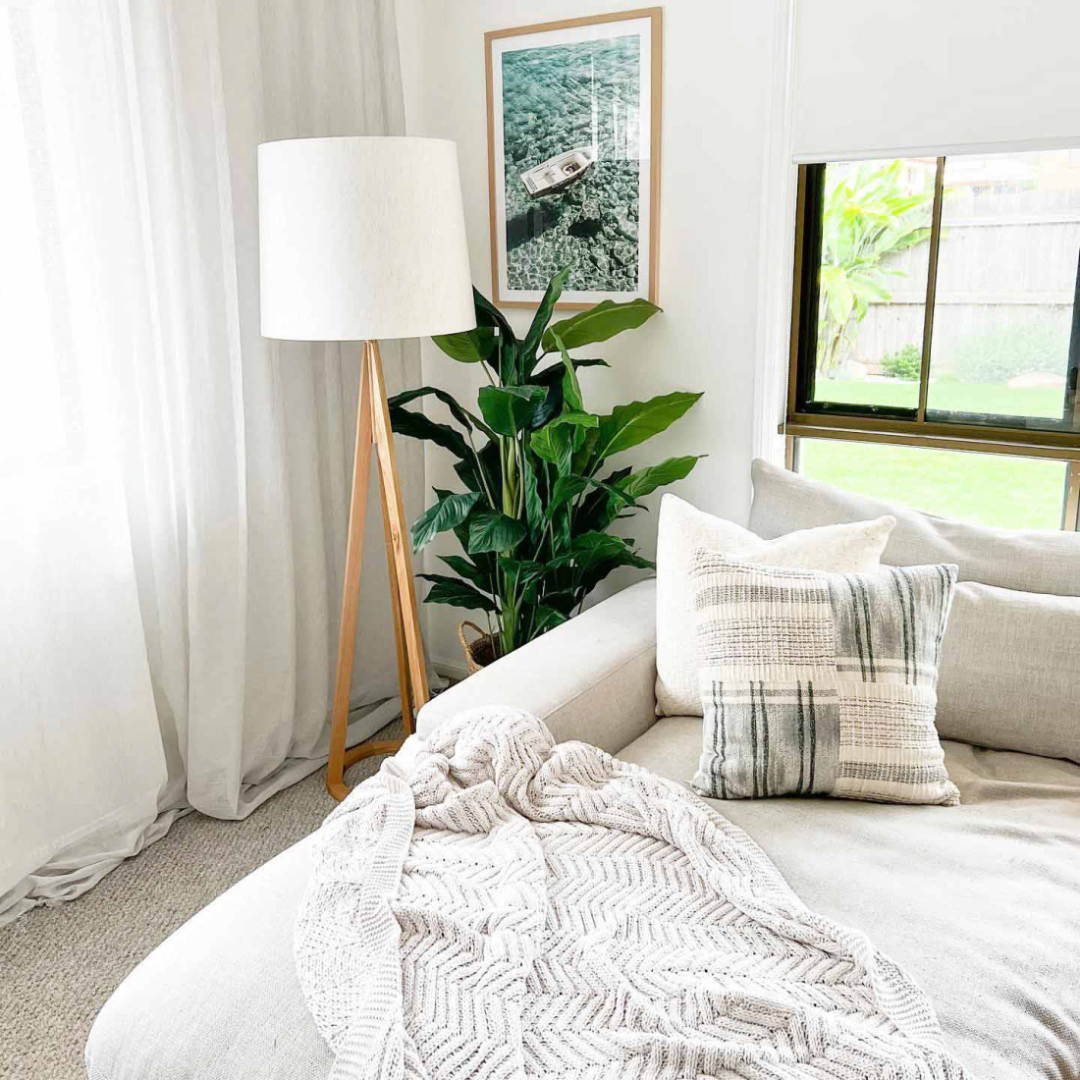 Airam Wooden Floor Lamp