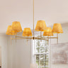 Boho Rattan 6-Light Chandelier