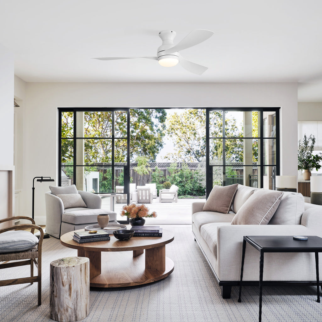 52" Low Profile Ceiling Fan with Lights