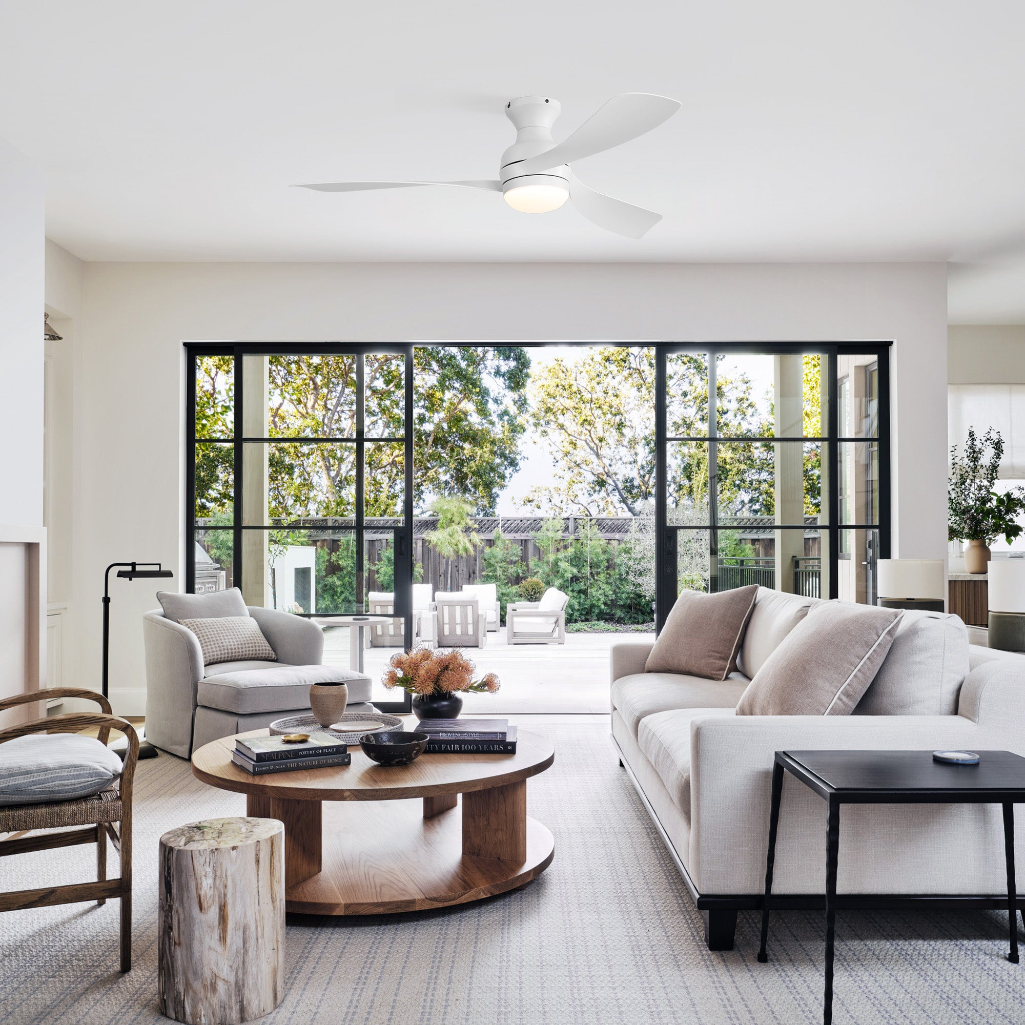 52" Low Profile Ceiling Fan with Lights