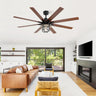 Modern 66 Inch Ceiling Fan With 6 Speed Wind 8 Blades