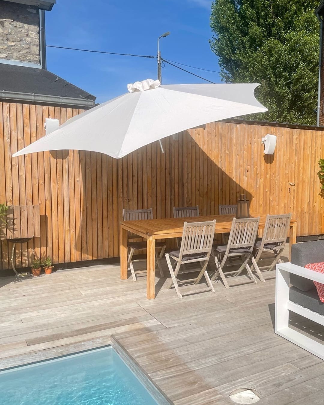 Instashade Paraflex 3m Wall-Mounted Parasol