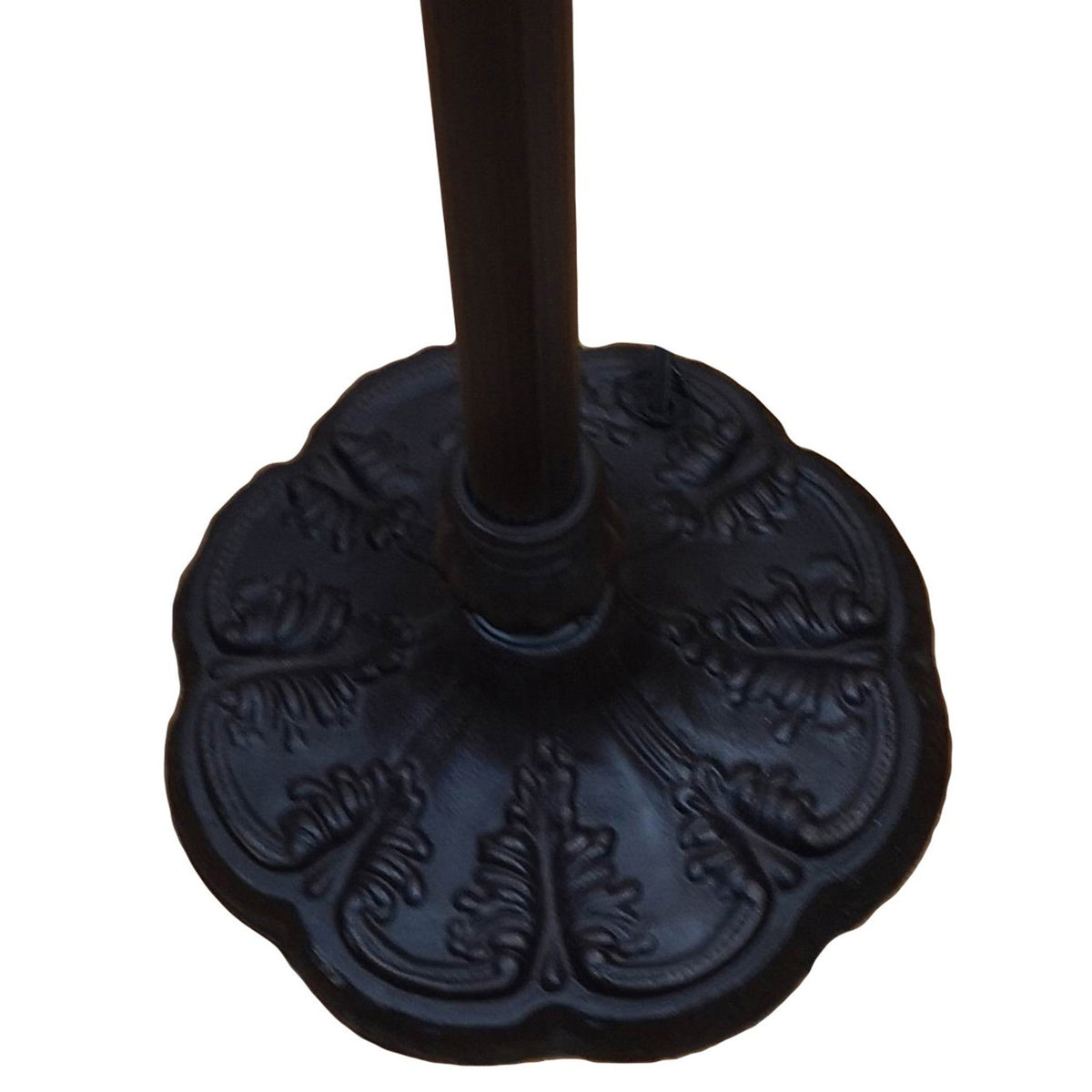 Tiffanel 62" Torchiere Floor Lamp, White Tiffany Glass Dome