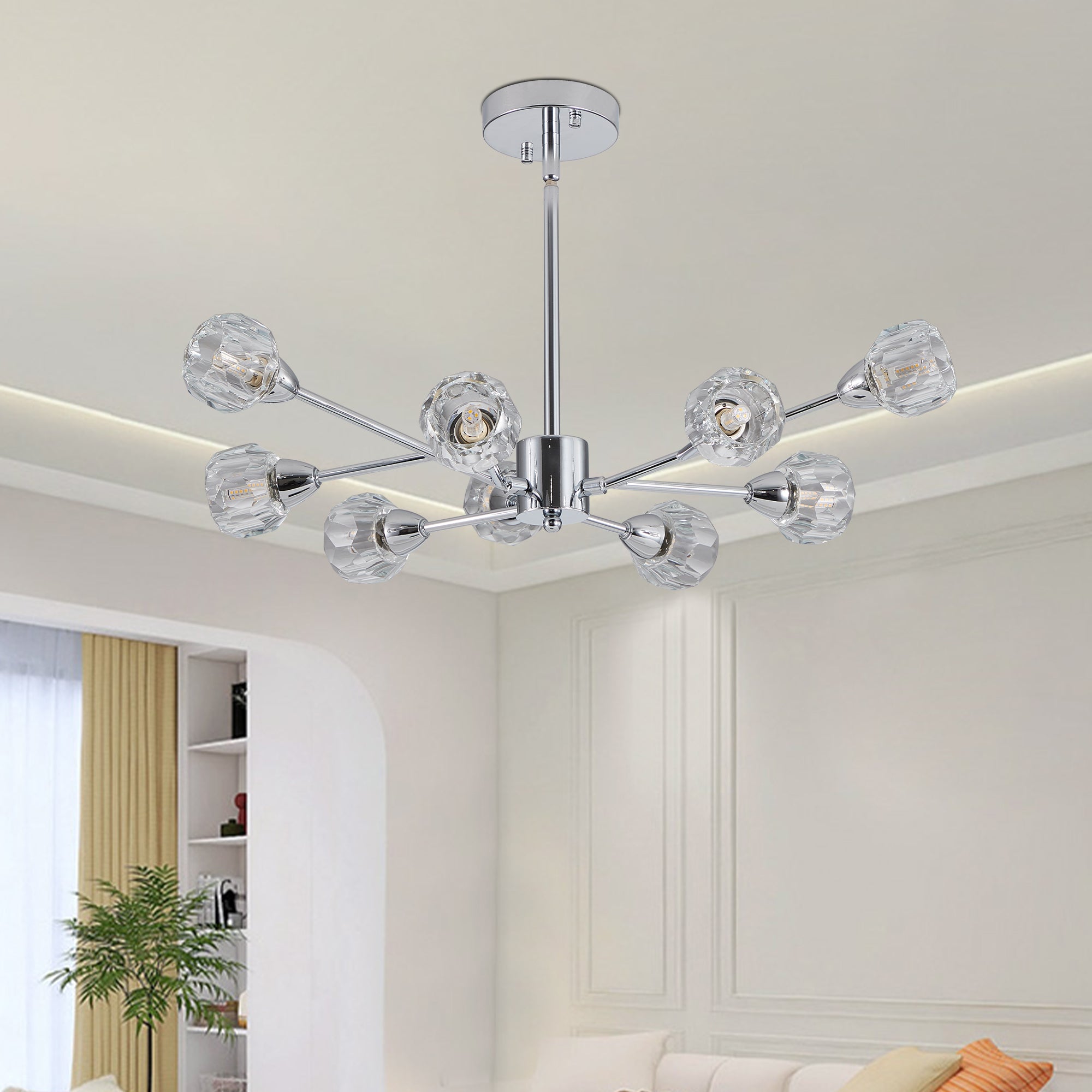 28" Modern Crystal Chandeliers