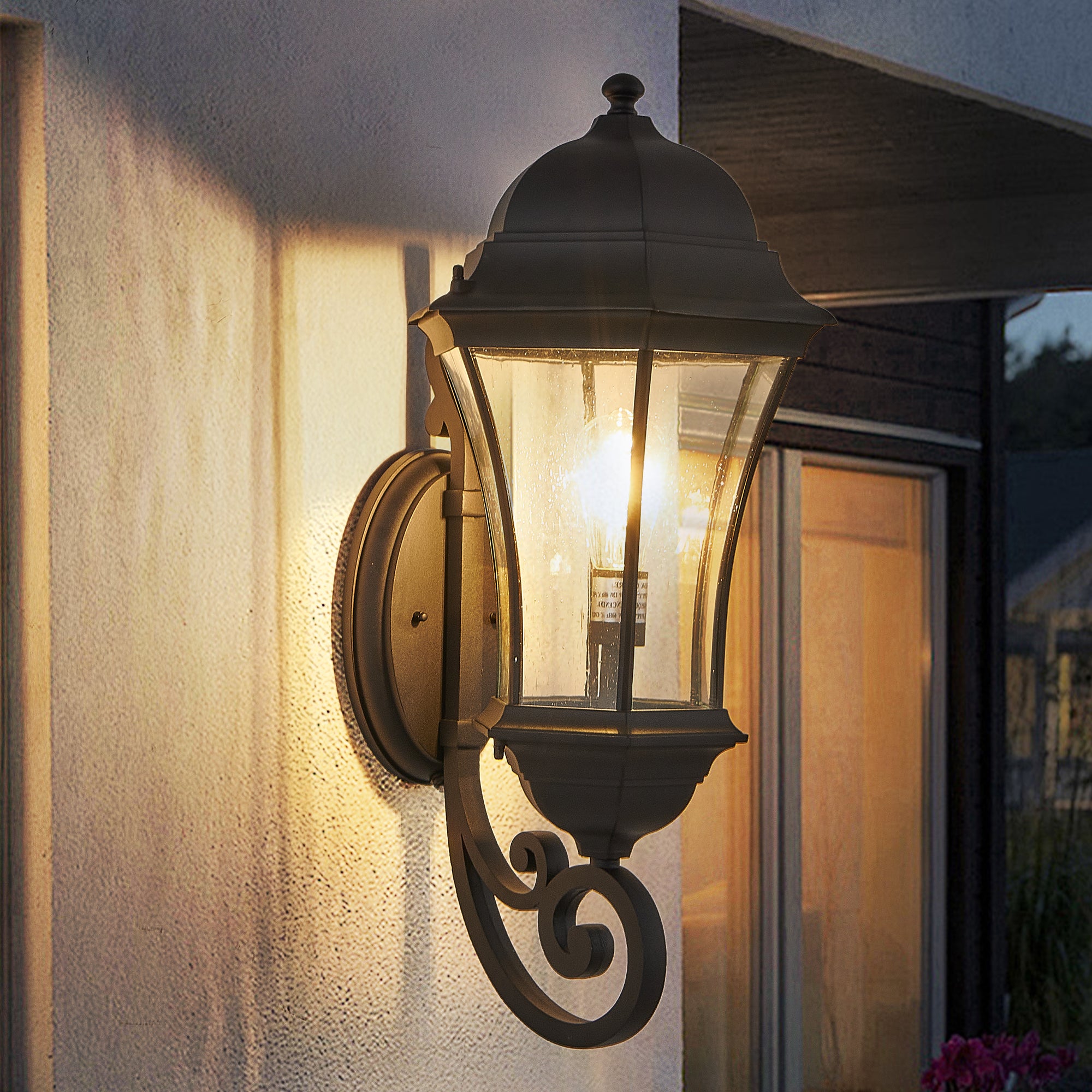 Beacon Outdoor Wall Lantern with Dusk Sensor