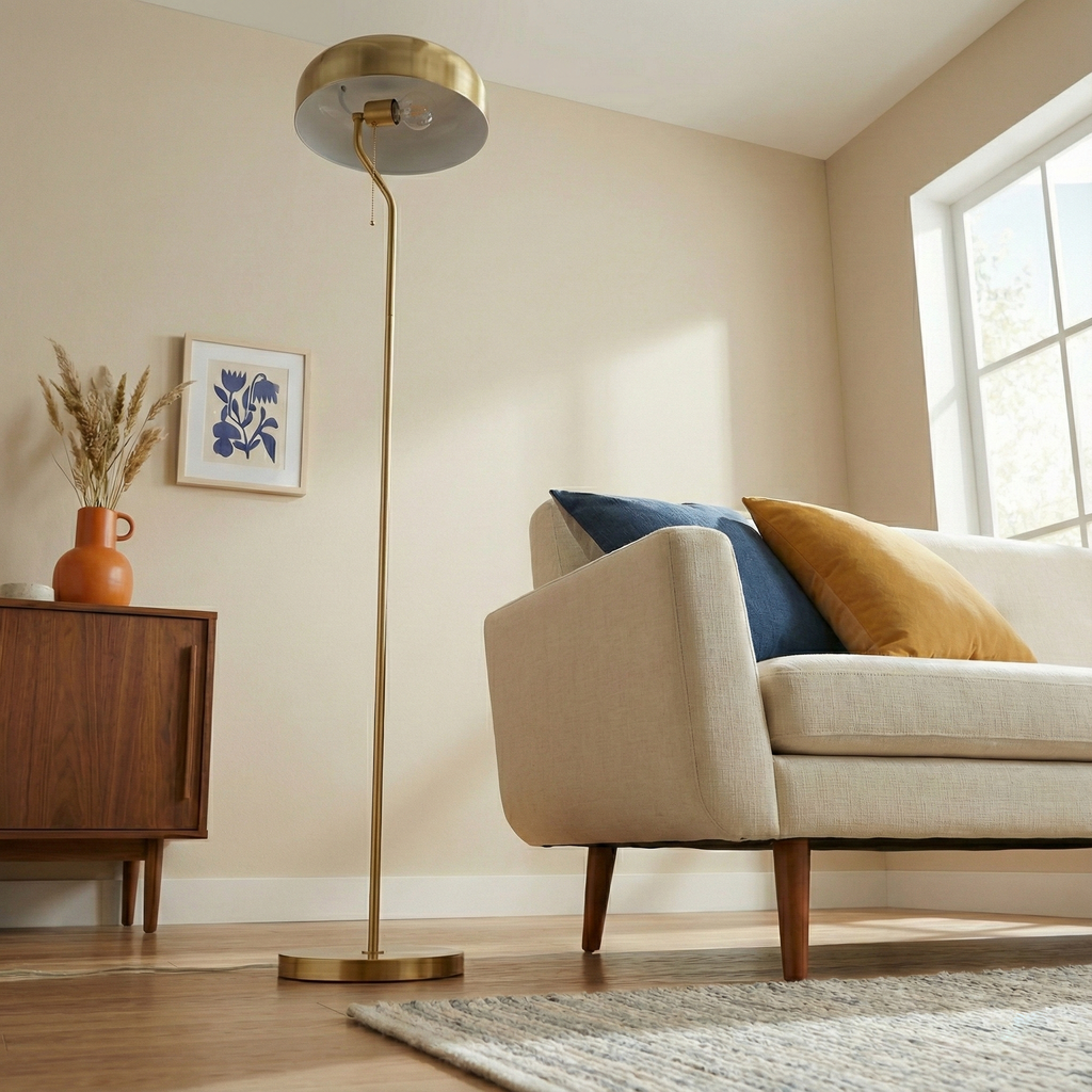 Tall Corner Floor Lamp for Living Room