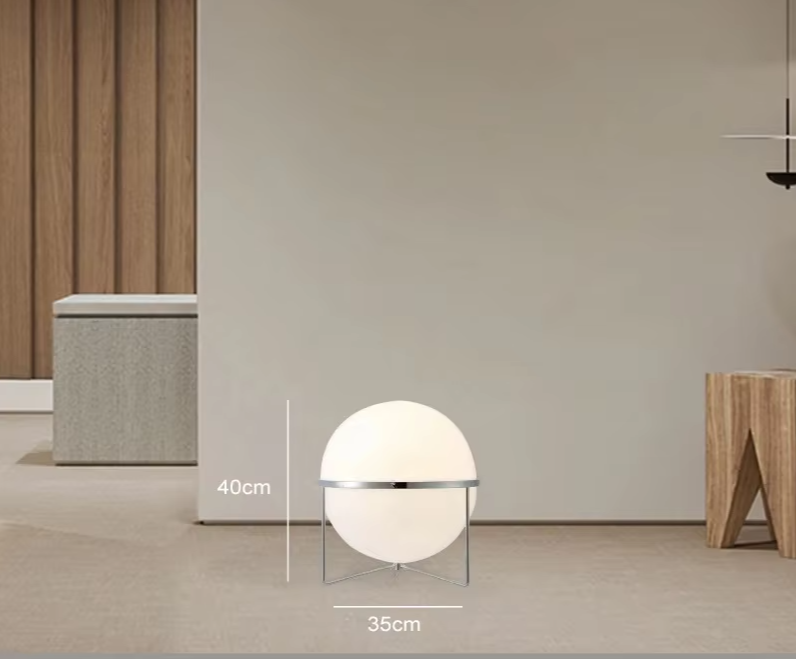 LumiSphere Art Deco LED Globe Floor Lamp
