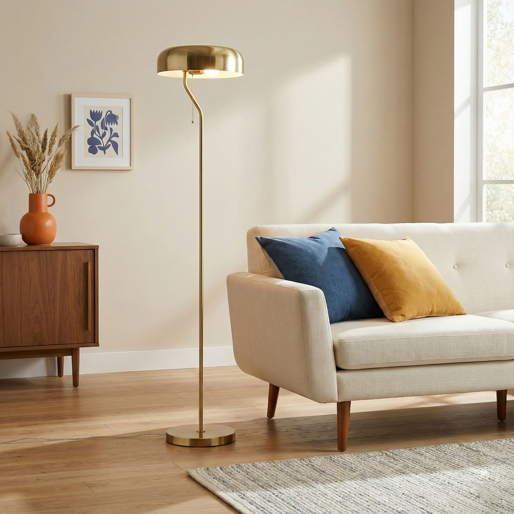 Tall Corner Floor Lamp for Living Room