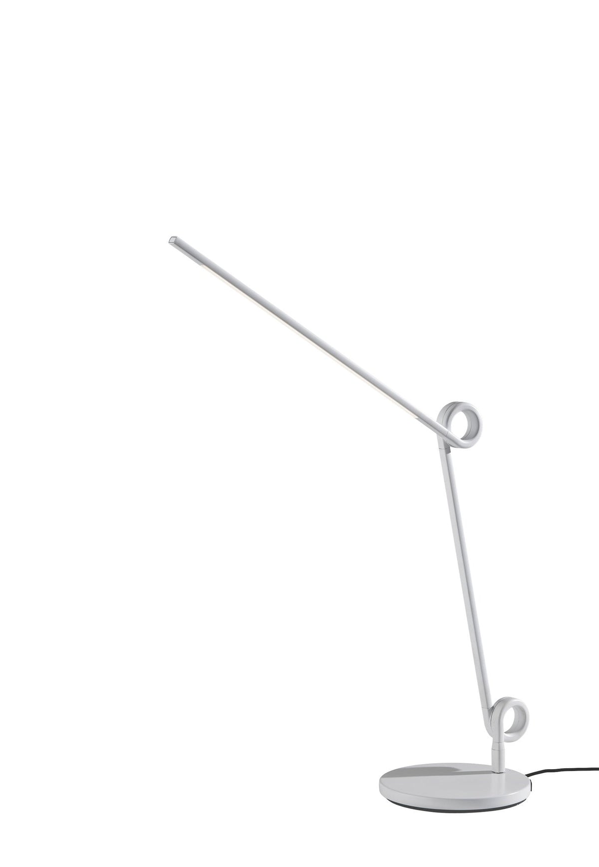 Blanchet 35" White Metal LED Desk Lamp