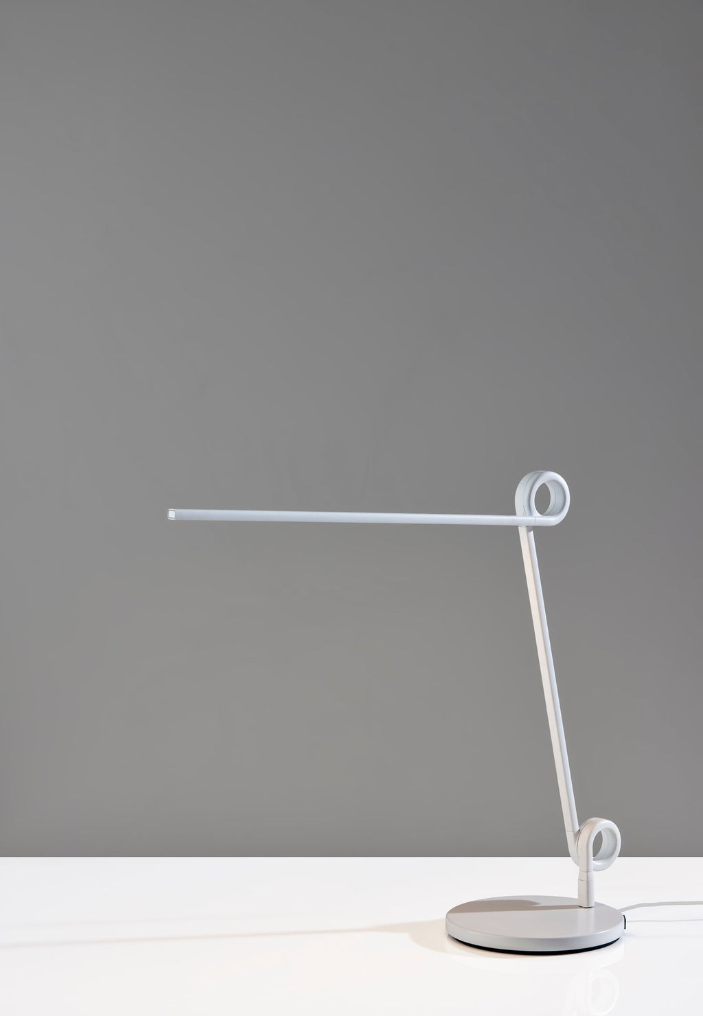 Blanchet 35" White Metal LED Desk Lamp