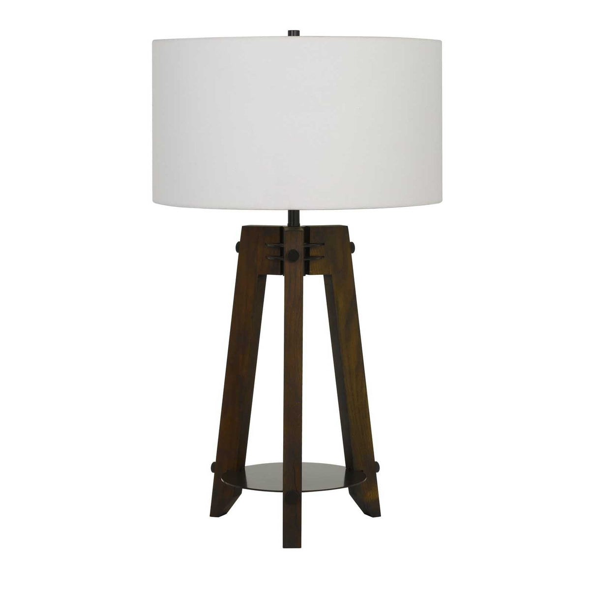 Trépied 32" Tripod Table Lamp, Off-White Drum Shade