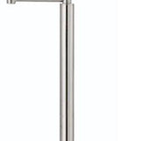 60" Nickel Swing Arm Floor Lamp with White Square Shade
