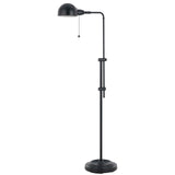 58" Bronze Adjustable Traditional Shaped Floor Lamp with Bronze Dome Shade