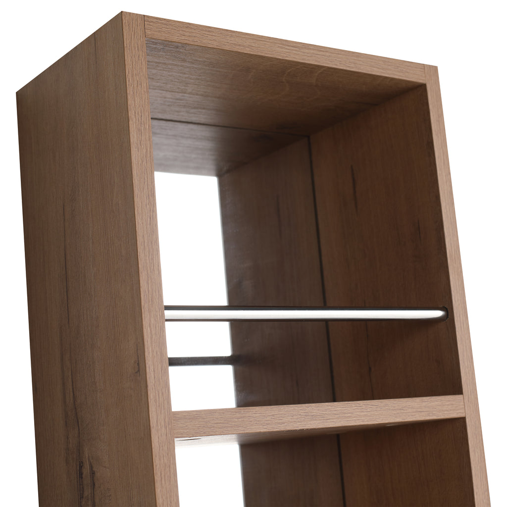 Tilden Open Mirror Cabinet, 3-Tier