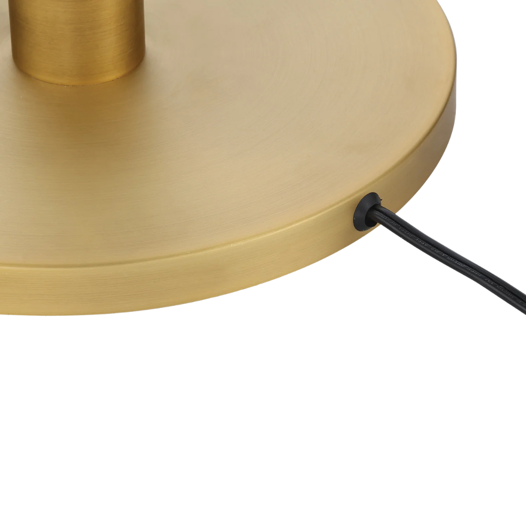Laurel Floor Lamp with Glass Cylinder, Polished Nickel