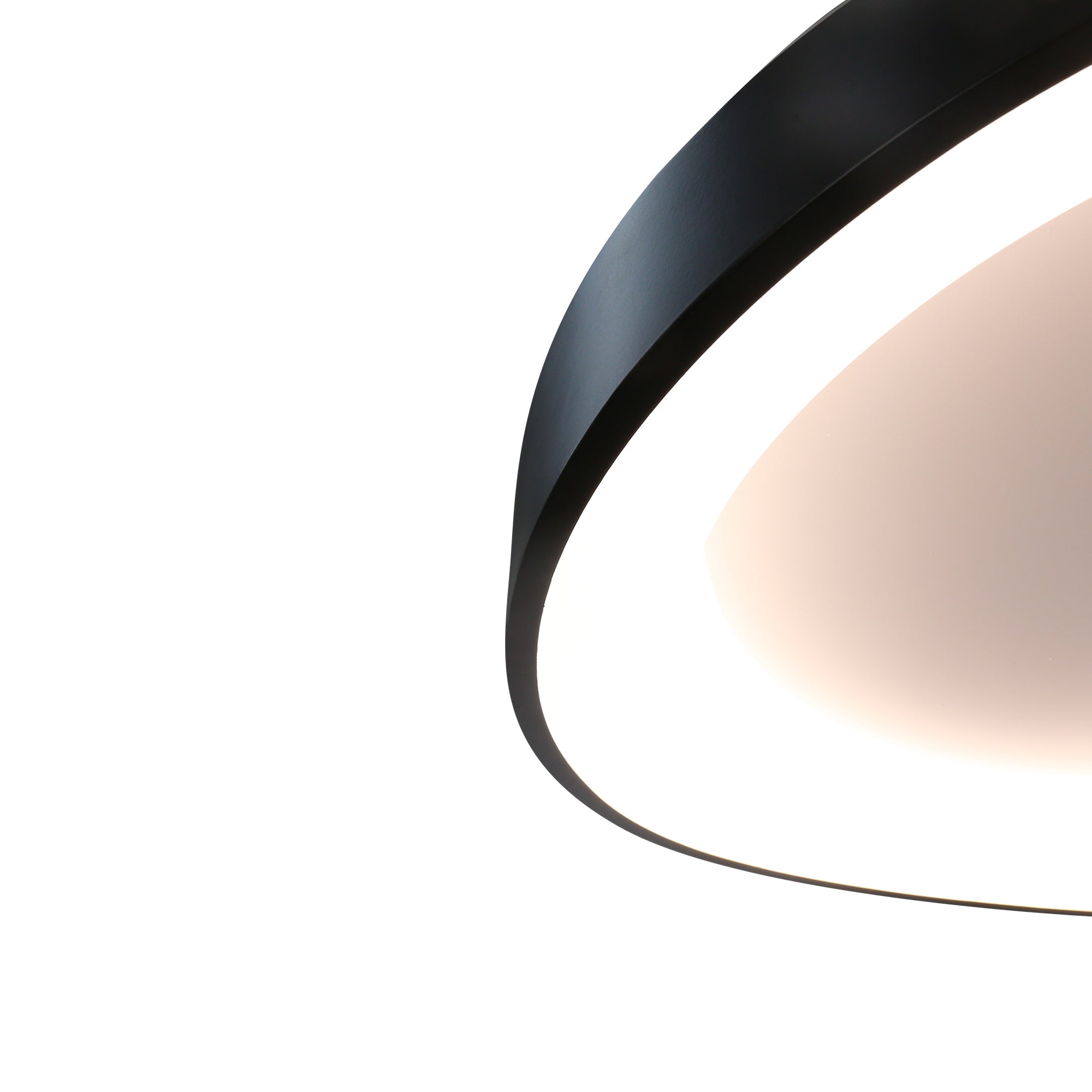 Hayley Ceiling Lamp - Small White/Black