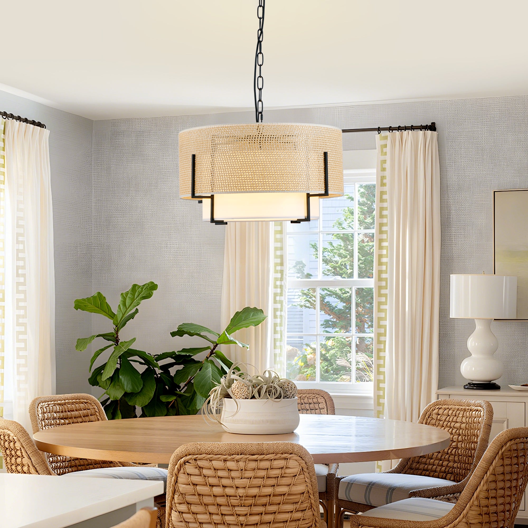 19.7'' Farmhouse Boho Chandelier