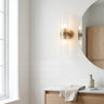 Ribbed Glass Wall Light — Bathroom / Hallway