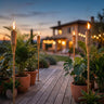 Bamboo Tiki Torches Set of 4 — Compatible with Citronella