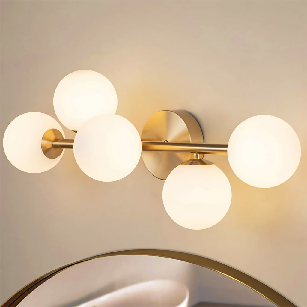 5-Light Bathroom Light Fixtures Ceiling Light