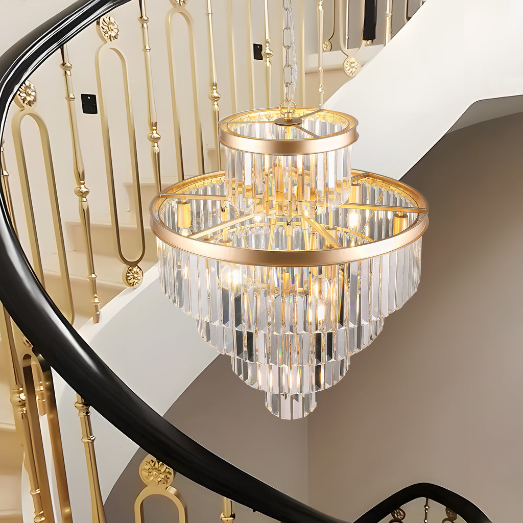 Golden Luxury Crystal Chandelier Modern Chandeliers Lights