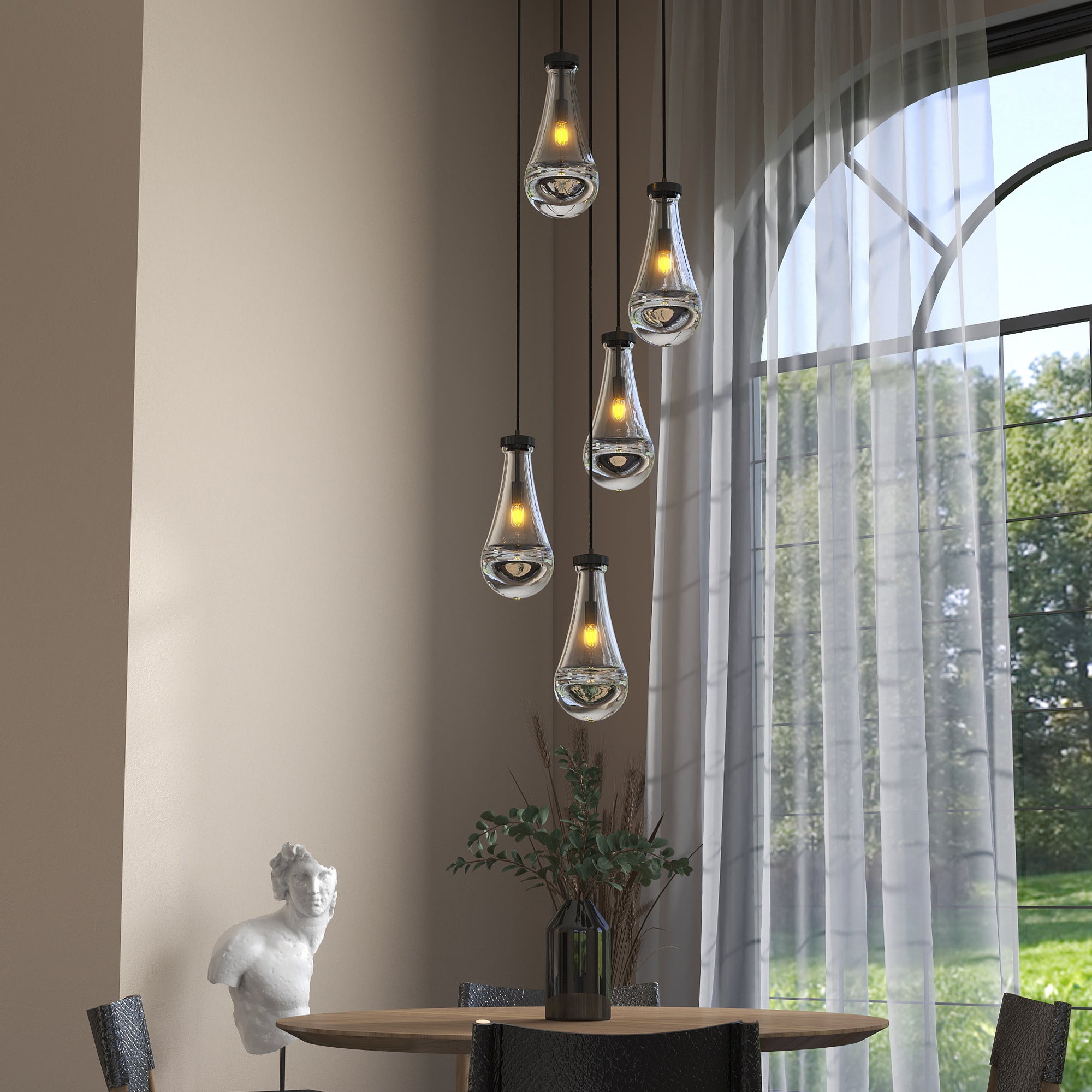 5 Light Cluster Pendant Lights Chandelier