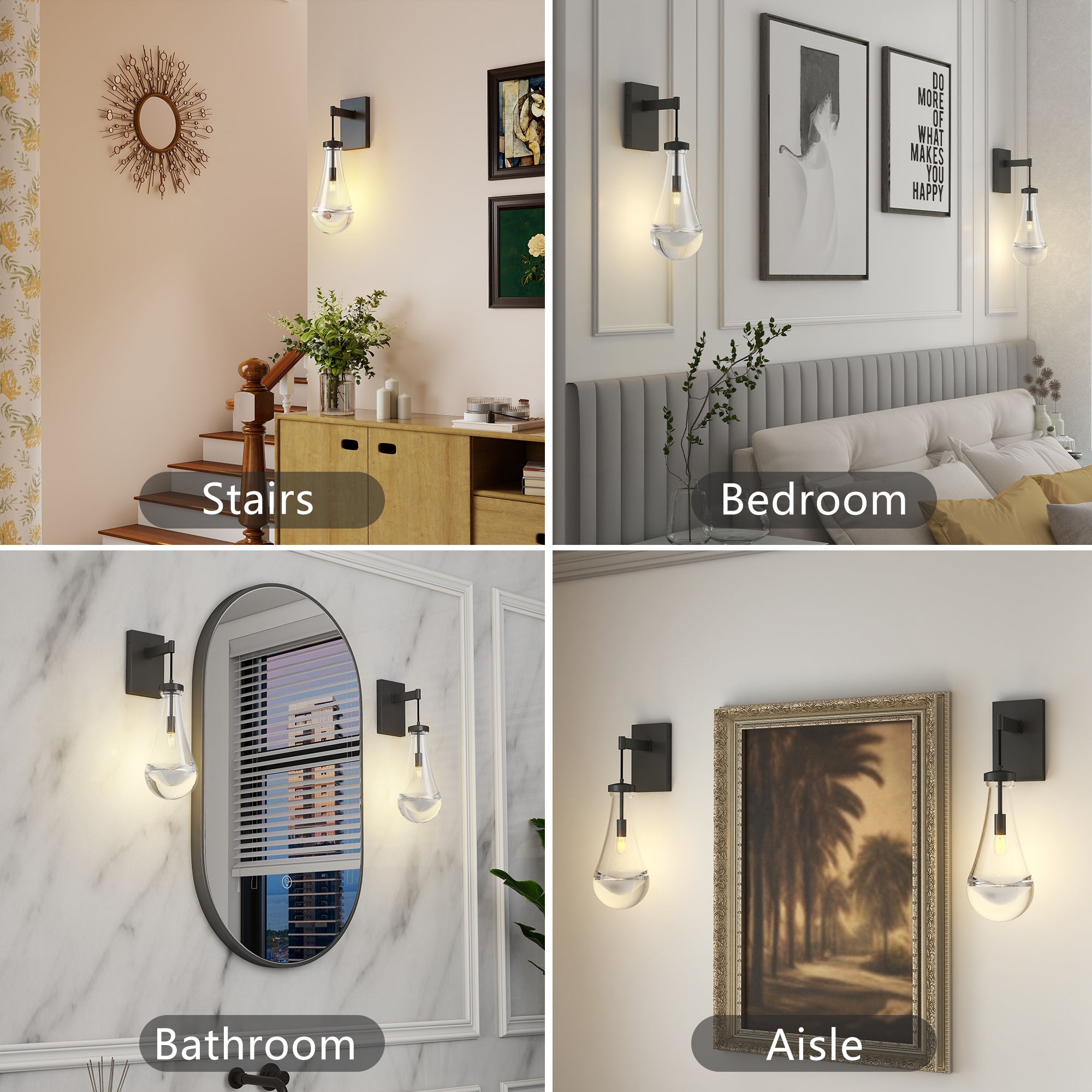 Wall Sconces Set of Two Light Fixture