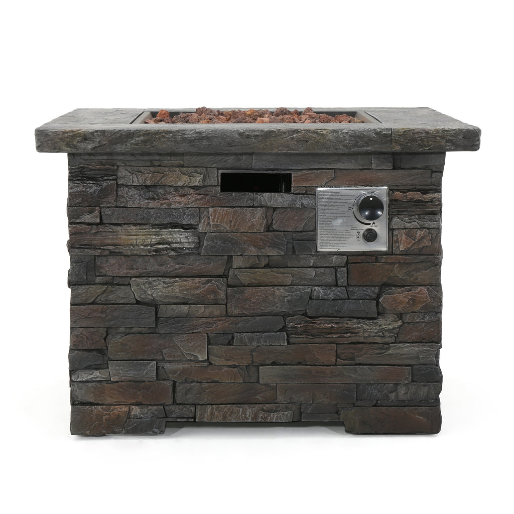 33" SQUARE MGO FIRE PIT - 40000 BTU.