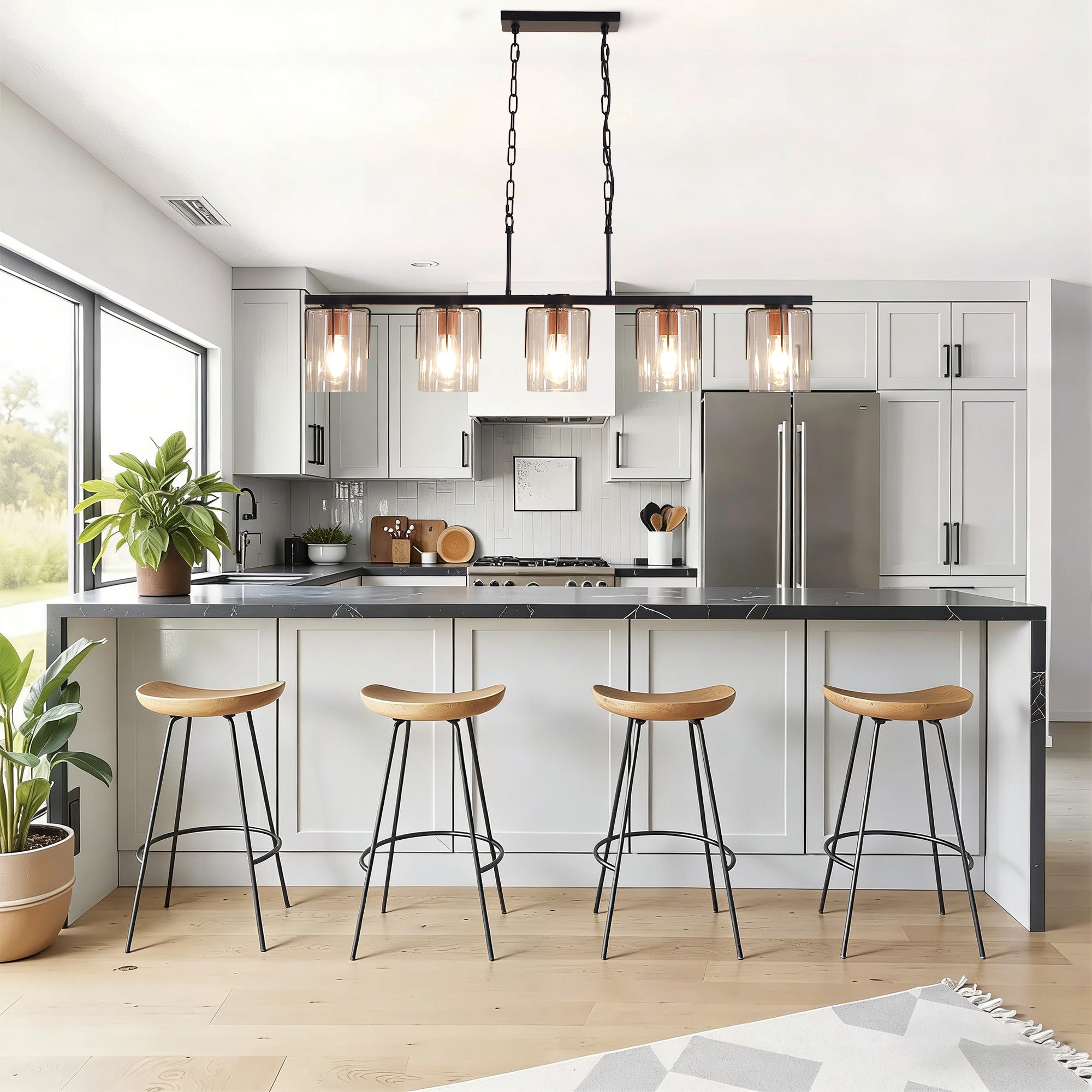 5-Light Linear Chandelier