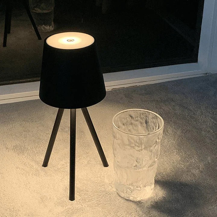 Table Lamp on Stand with Rechargeable Battery