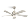 52 Inch Modern Ceiling Fan With Dimmable LED Light 5 Solid