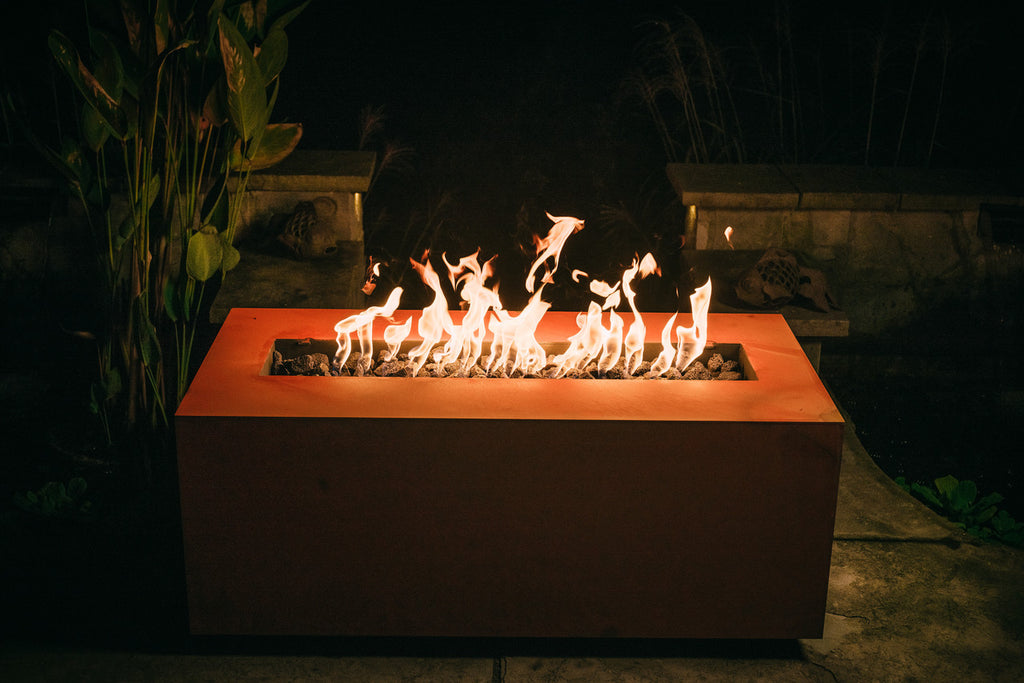 Linear by Fire Pit Art