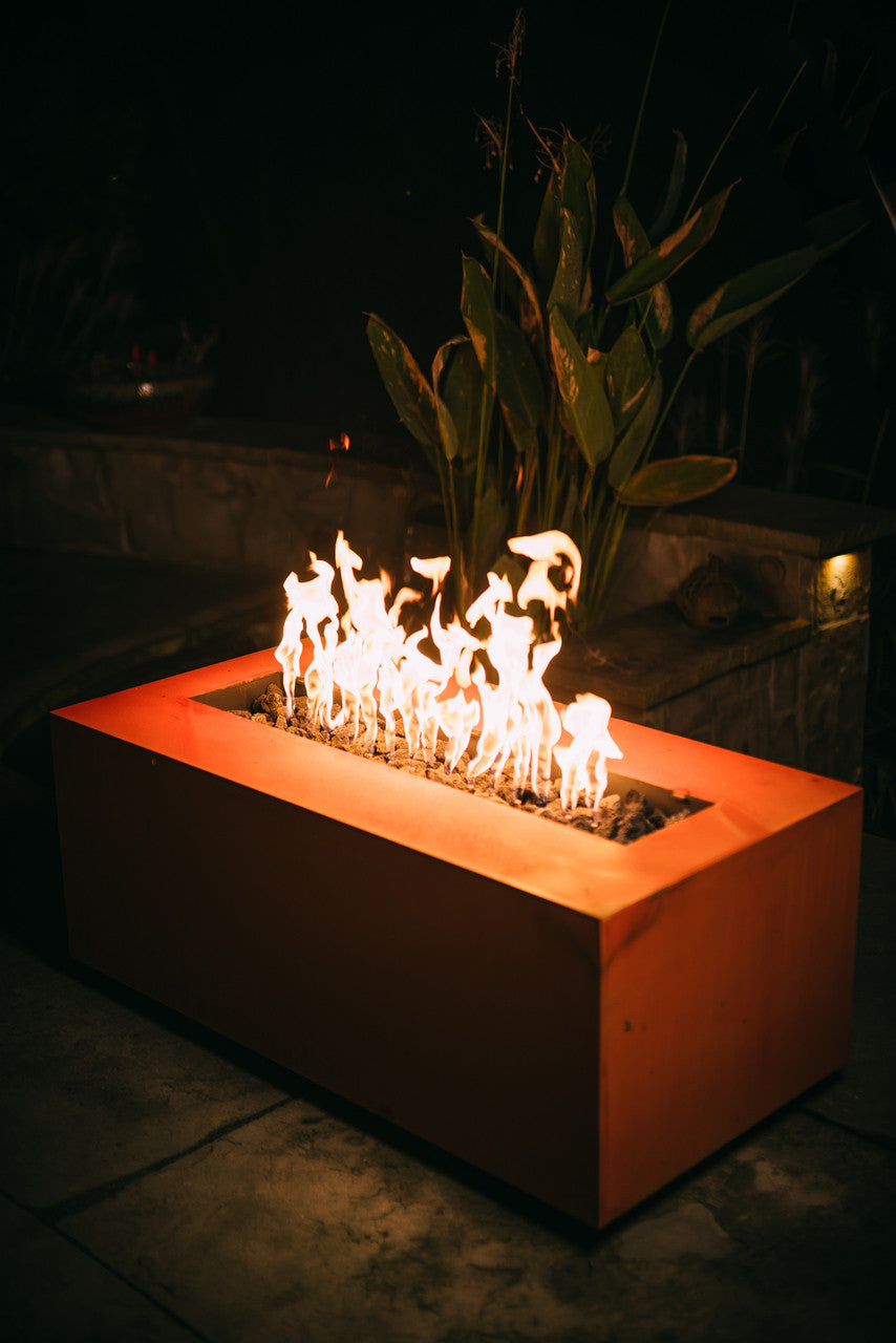 Linear by Fire Pit Art