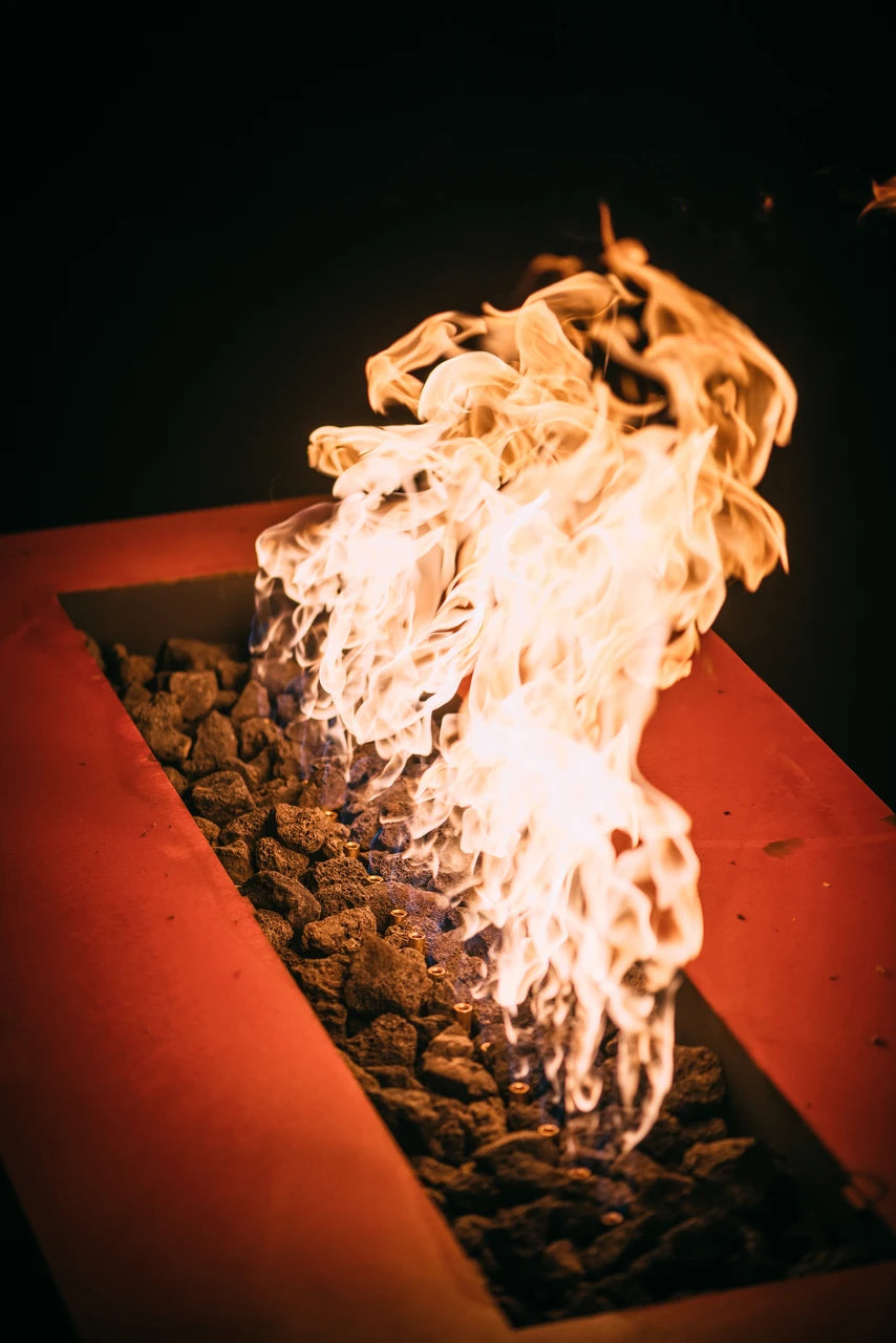 Linear by Fire Pit Art