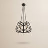 Bronze Lantern Five Light Metal Dimmable Chandelier