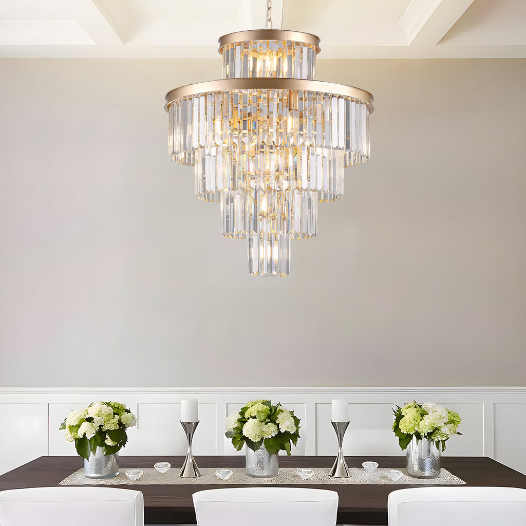 Golden Luxury Crystal Chandelier Modern Chandeliers Lights